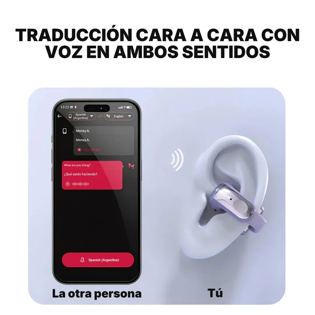 Audífonos Bluetooth Erazer XF28 Pro con Traducción en Tiempo Real y Batería de 30 h | Innova Fácil