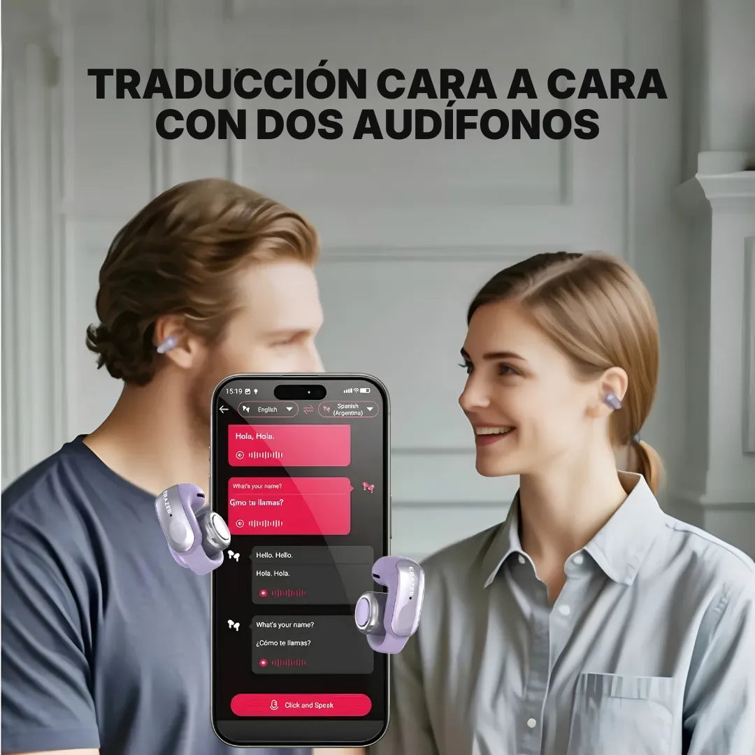 Audífonos Bluetooth Erazer XF28 Pro con Traducción en Tiempo Real y Batería de 30 h | Innova Fácil