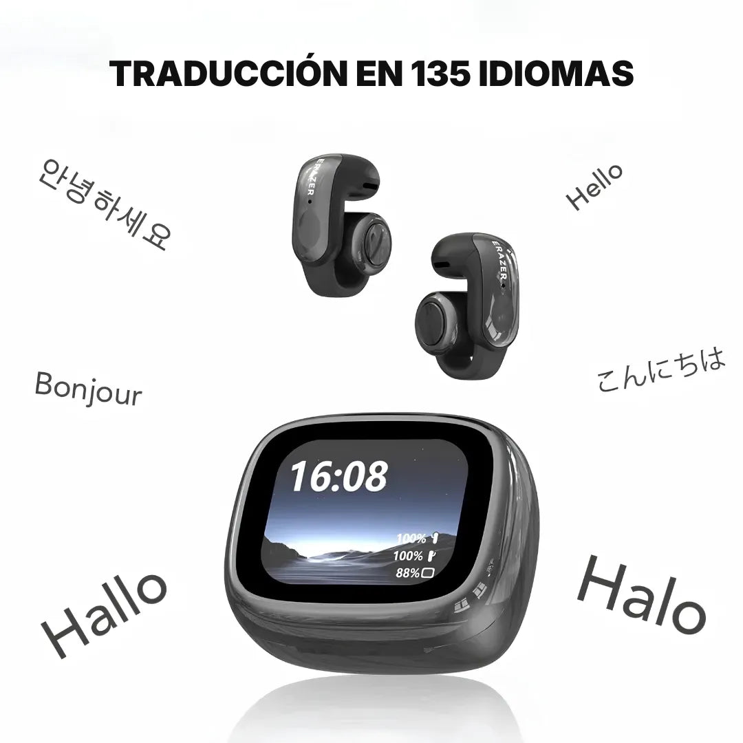 Audífonos Bluetooth Erazer XF28 Pro con Traducción en Tiempo Real y Batería de 30 h | Innova Fácil