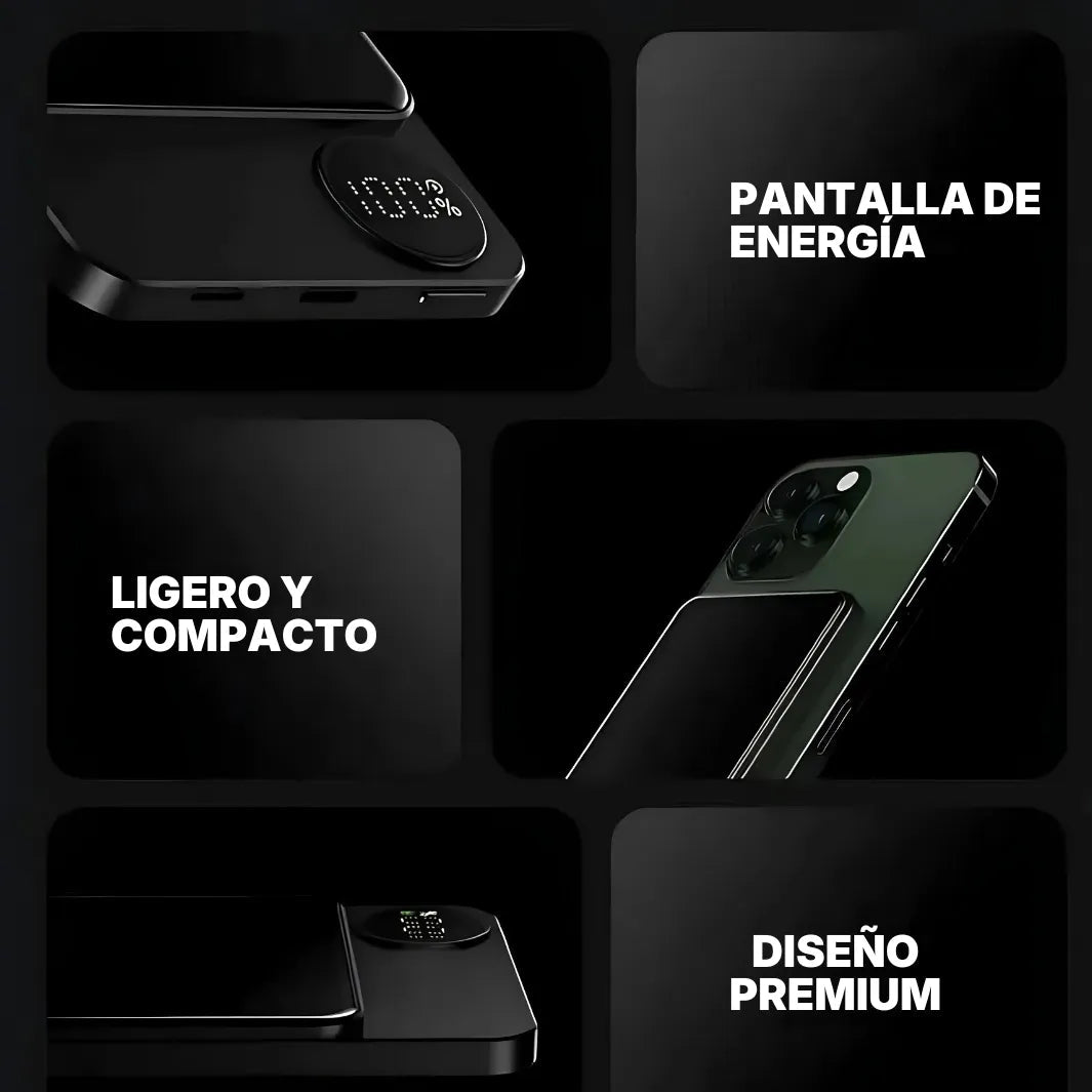 Cargador Portátil Inalámbrico con Carga Magnética de 22.5W | Innova Fácil