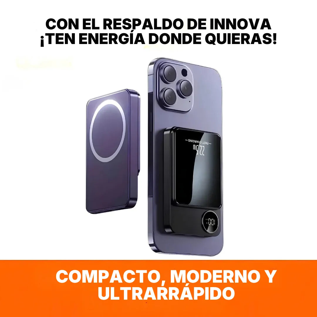 Cargador Portátil Inalámbrico con Carga Magnética de 22.5W | Innova Fácil