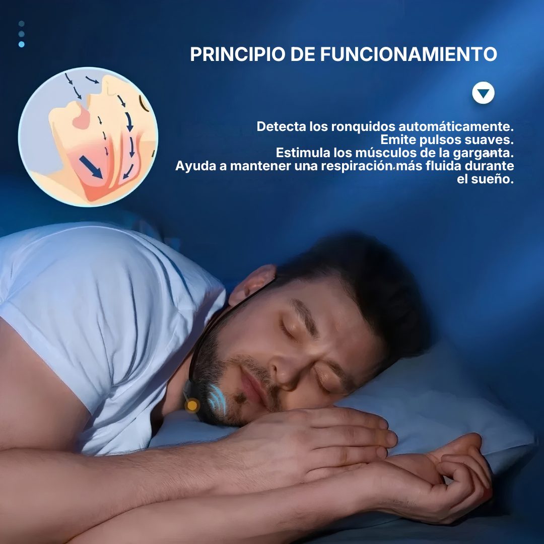 Dispositivo Anti Ronquidos SleepZen Detección Automática y Estimulación Ajustable | Innova Fácil