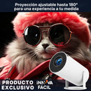 Mini Proyector Portátil 4K con Android TV y Espejamiento | Innova Fácil