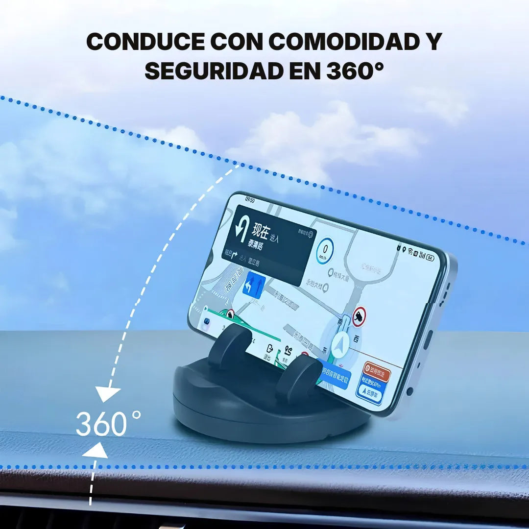 Soporte Vehicular para Celular EasyView Giratorio 360° | Innova Fácil